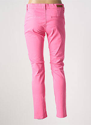 Pantalon chino taille basse taille basse rose HAPPY femme