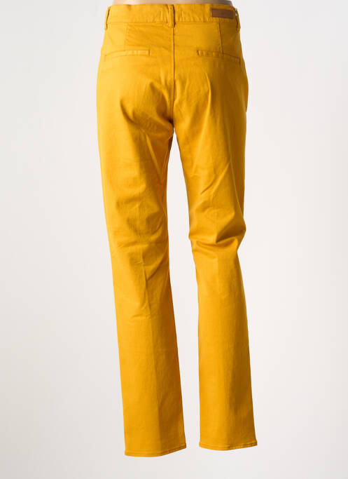 Pantalon chino jaune HAPPY pour femme