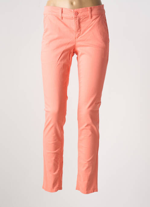 Pantalon chino orange HAPPY pour femme