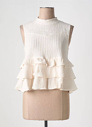 Top sans manche sans manche beige ALLYSON femme