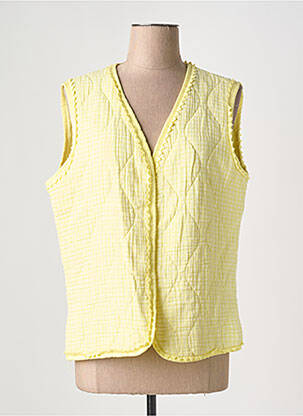 Veste casual coupe droite jaune LE DRESSING DE CLOE femme