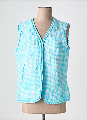 Veste casual coupe droite bleu LE DRESSING DE CLOE femme