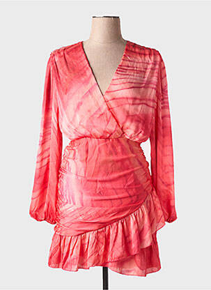 Robe courte manches longues manches longues rouge LE DRESSING DE CLOE femme