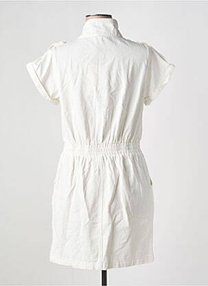 Robe courte manches courtes manches courtes blanc CIMINY femme