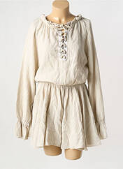 Robe courte beige JOYNA pour femme seconde vue
