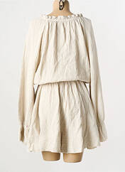 Robe courte beige JOYNA pour femme seconde vue