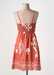 Robe courte marron MISS SARA FASHION pour femme seconde vue