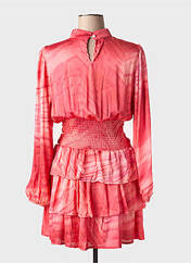 Robe courte rouge FLAMANT ROSE pour femme seconde vue