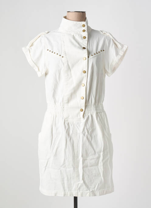 Robe courte blanc CIMINY pour femme