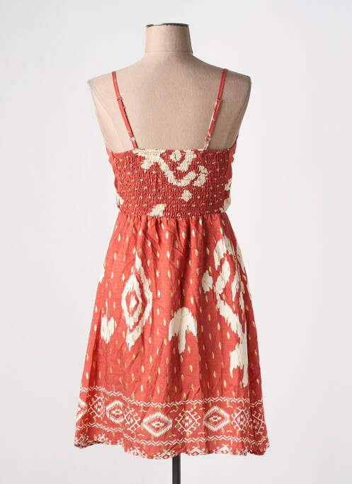 Robe courte marron MISS SARA FASHION pour femme