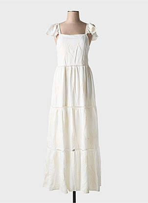 Robe longue sans manche sans manche blanc YU & ME femme