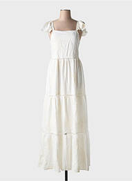 Robe longue sans manche sans manche blanc YU & ME femme