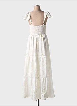 Robe longue sans manche sans manche blanc YU & ME femme