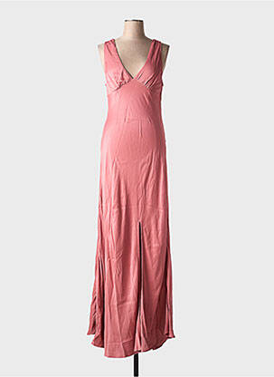 Robe longue sans manche sans manche rose GOA femme