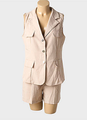 Ensemble pantalon coupe droite beige ALLYSON femme