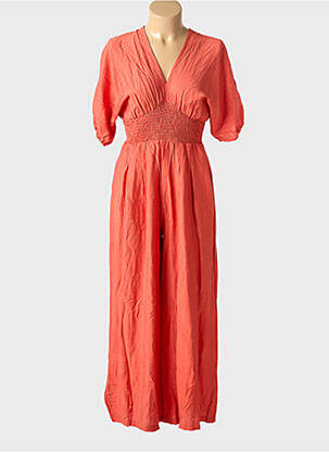 Combi-pantalon manches courtes manches courtes orange SEASON femme