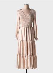 Robe longue beige ELLI WHITE pour femme seconde vue