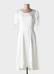 Robe mi-longue blanc ELLI WHITE pour femme seconde vue