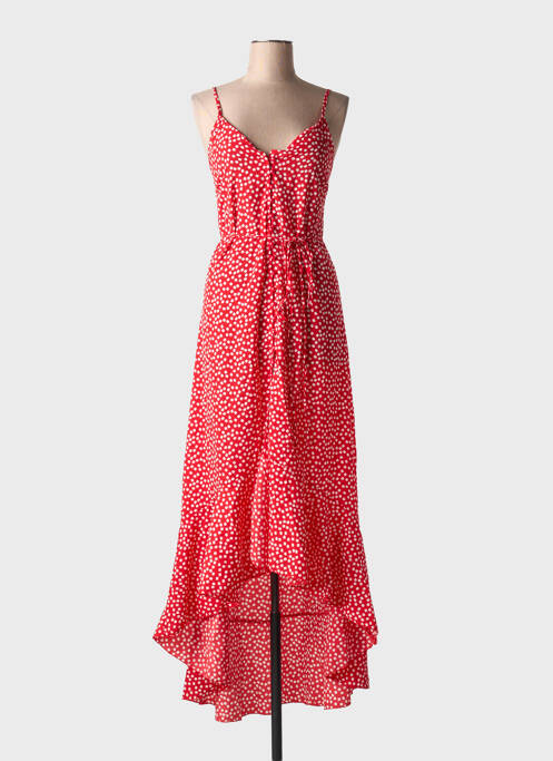 Robe longue rouge FLAMANT ROSE pour femme