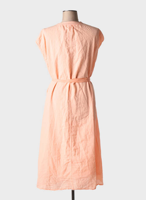 Robe mi-longue orange GINETTE MIAMI pour femme