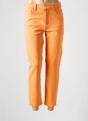 Jeans coupe slim stretch taille normale orange ONLY femme