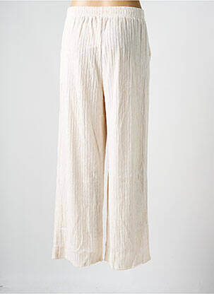 Pantalon large tissage crêpe taille normale beige ALLYSON femme