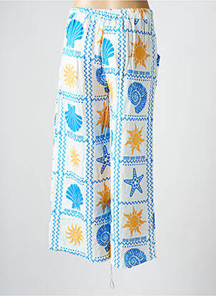Pantalon large poches taille normale bleu ALLEN & JO femme
