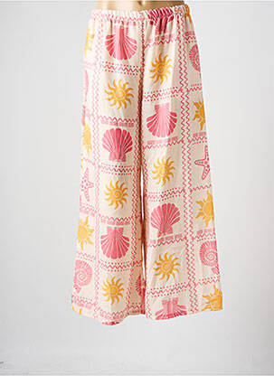 Pantalon large poches taille normale rose LOVIKA femme