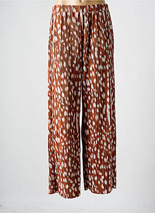 Pantalon large taille normale taille normale marron VERO MODA femme