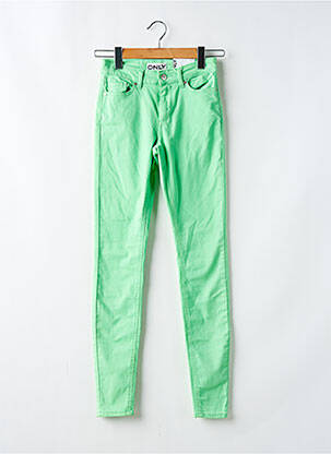 Jeans coupe slim stretch taille normale vert ONLY femme