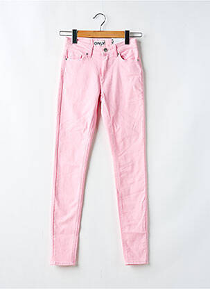 Jeans coupe slim stretch taille normale rose clair ONLY femme