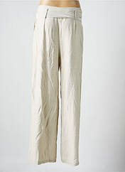 Pantalon droit beige KOOL LOOK pour femme seconde vue
