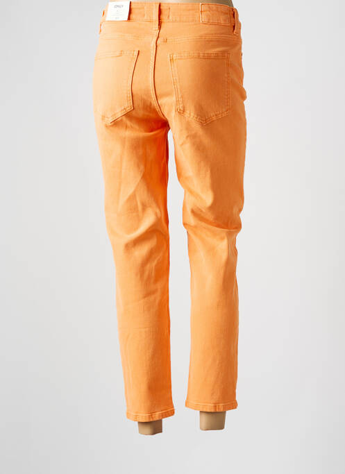 Jeans coupe slim orange ONLY pour femme