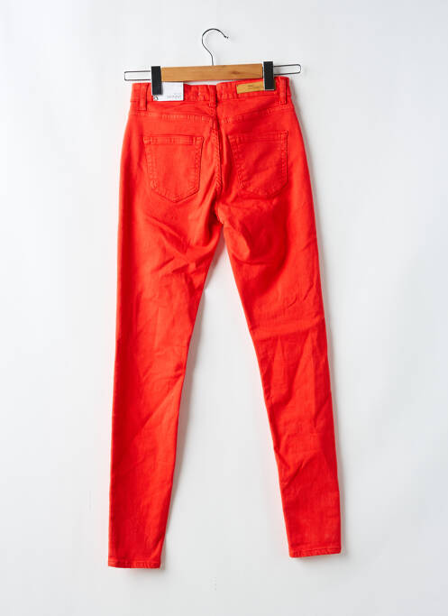 Jeans coupe slim rouge ONLY femme