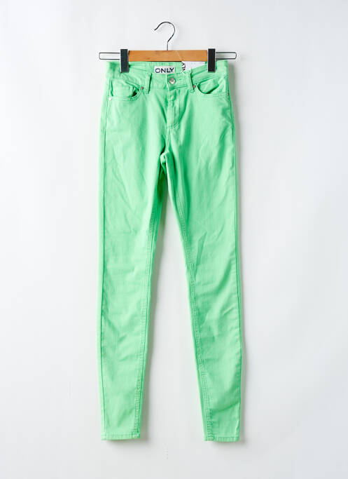 Jeans coupe slim vert ONLY pour femme