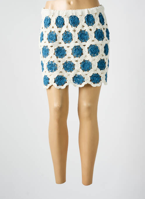 Jupe courte bleu OUI pour femme