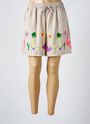 Short taille normale taille normale beige LOVIKA femme