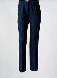 Pantalon slim poches taille haute bleu SYM femme