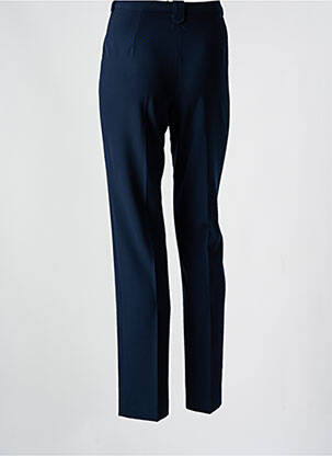 Pantalon slim poches taille haute bleu SYM femme