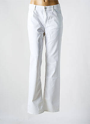 Jeans coupe slim stretch taille normale blanc GARDEUR femme
