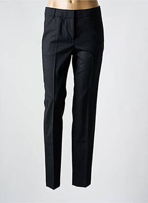 Pantalon chino fermeture zippée sous rabat avec crochet taille haute gris ATELIER GARDEUR femme