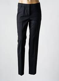 Pantalon chino fermeture zippée sous rabat avec crochet taille haute gris ATELIER GARDEUR femme