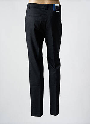 Pantalon chino fermeture zippée sous rabat avec crochet taille haute gris ATELIER GARDEUR femme