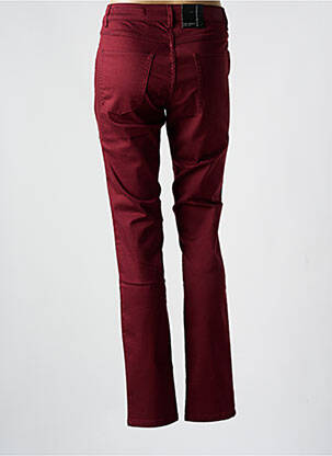 Jeans coupe slim stretch taille normale rouge PARA MI femme