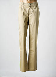 Pantalon slim tissage popeline taille normale beige ARMANI femme