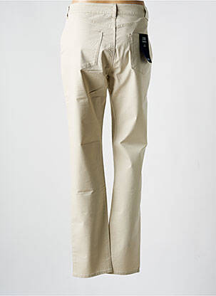 Pantalon slim tissage popeline taille normale beige ARMANI femme
