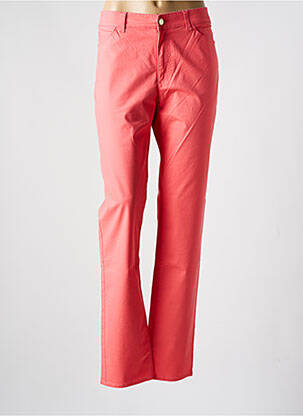 Pantalon slim tissage popeline taille normale orange ARMANI femme
