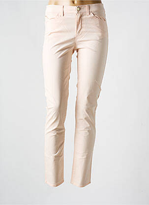 Pantalon slim tissage popeline taille normale rose ARMANI femme