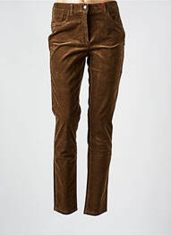 Pantalon slim stretch taille normale marron JOCAVI femme