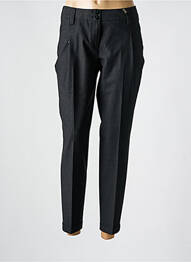 Pantalon chino fermeture zippée sous rabat boutonné taille normale noir GARDEUR femme